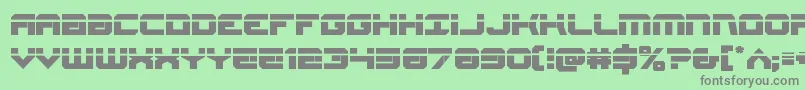 Gearheadlaser Font – Gray Fonts on Green Background