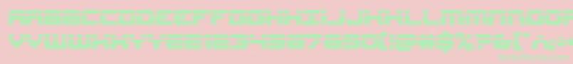 Gearheadlaser Font – Green Fonts on Pink Background