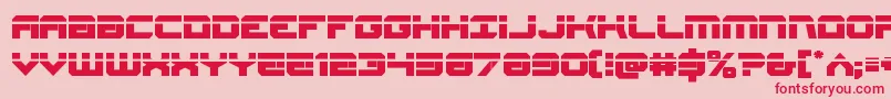 Gearheadlaser Font – Red Fonts on Pink Background