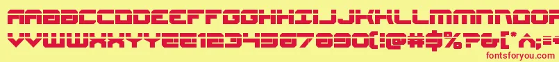 Gearheadlaser Font – Red Fonts on Yellow Background