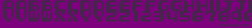 Шрифт TytyleVer.2 – чёрные шрифты на фиолетовом фоне