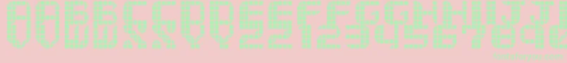 TytyleVer.2 Font – Green Fonts on Pink Background