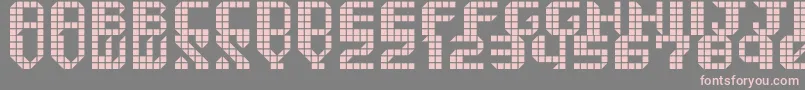 フォントTytyleVer.2 – 灰色の背景にピンクのフォント