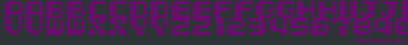 TytyleVer.2 Font – Purple Fonts on Black Background