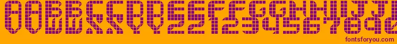 TytyleVer.2 Font – Purple Fonts on Orange Background
