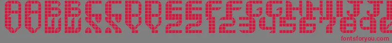 TytyleVer.2 Font – Red Fonts on Gray Background