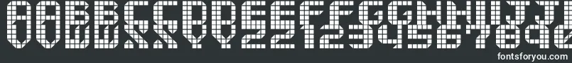 Шрифт TytyleVer.2 – белые шрифты на чёрном фоне