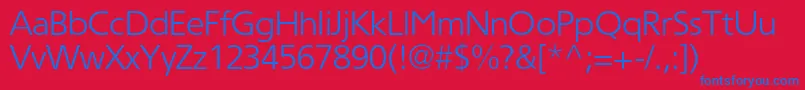 Tornadolightc Font – Blue Fonts on Red Background