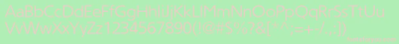 Tornadolightc Font – Pink Fonts on Green Background