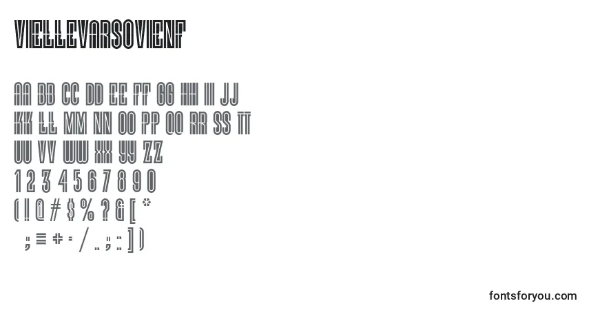 Viellevarsovienf (58099)フォント–アルファベット、数字、特殊文字