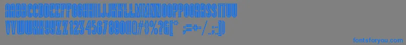 Viellevarsovienf Font – Blue Fonts on Gray Background