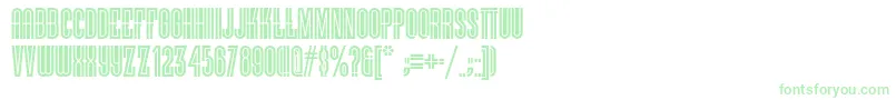 Viellevarsovienf Font – Green Fonts on White Background