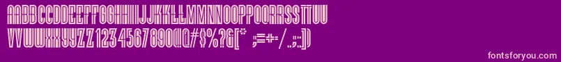 Viellevarsovienf Font – Pink Fonts on Purple Background