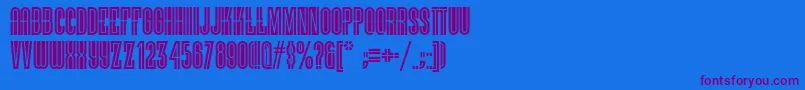 Viellevarsovienf Font – Purple Fonts on Blue Background