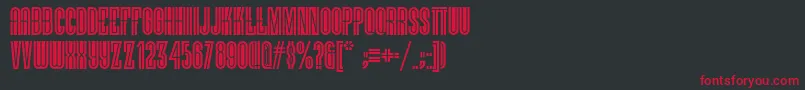 Viellevarsovienf Font – Red Fonts on Black Background