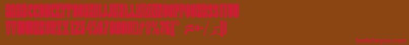 Viellevarsovienf Font – Red Fonts on Brown Background