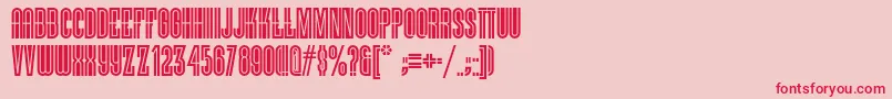 Viellevarsovienf Font – Red Fonts on Pink Background
