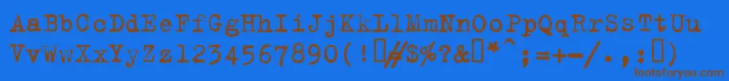 More about Trixieplain Font Trixieplain Font – Brown Fonts on Blue Background