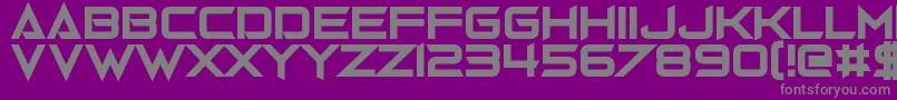 Gravedigger Font – Gray Fonts on Purple Background