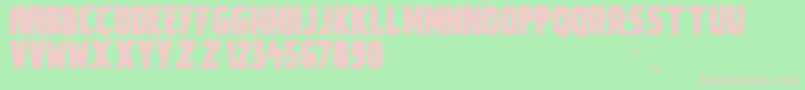 Umbro2 Font – Pink Fonts on Green Background