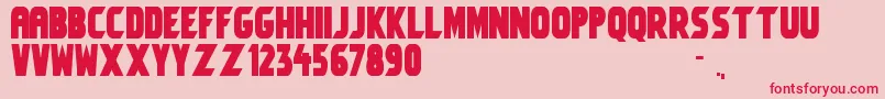 Umbro2 Font – Red Fonts on Pink Background