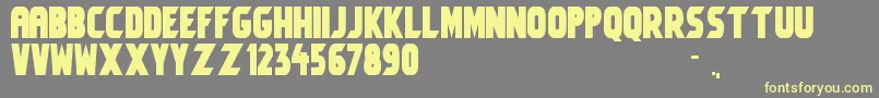 Umbro2 Font – Yellow Fonts on Gray Background