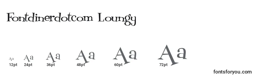 Größen der Schriftart Fontdinerdotcom Loungy