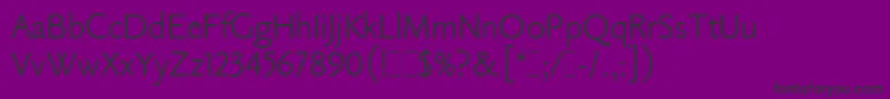 ClaudeSansLetPlain.1.0 Font – Black Fonts on Purple Background