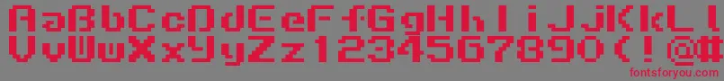 More about LiquidKidz Font LiquidKidz Font – Red Fonts on Gray Background