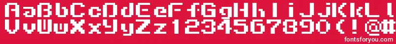 LiquidKidz Font – White Fonts on Red Background