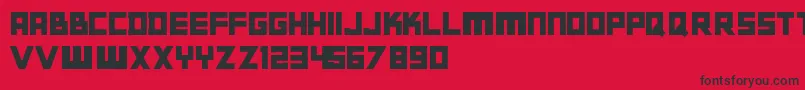 Gabato Font – Black Fonts on Red Background