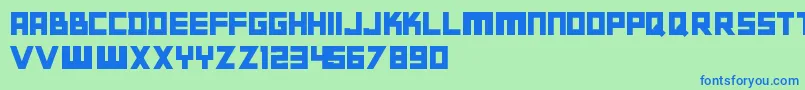 Gabato Font – Blue Fonts on Green Background