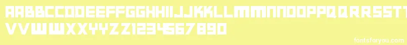 Gabato Font – White Fonts on Yellow Background