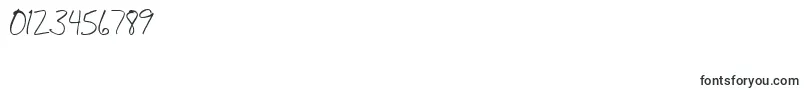 BudHand1a-Schriftart – Schriften für Zahlen und Nummern