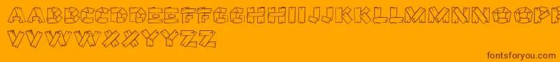 GeTreeHouse Font – Brown Fonts on Orange Background
