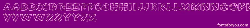 GeTreeHouse Font – Pink Fonts on Purple Background