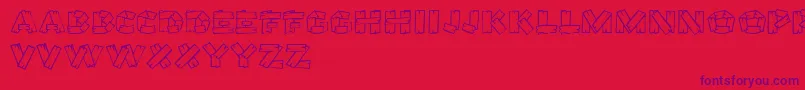 GeTreeHouse Font – Purple Fonts on Red Background