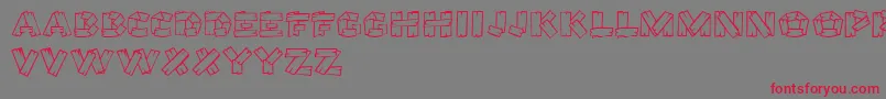 GeTreeHouse Font – Red Fonts on Gray Background