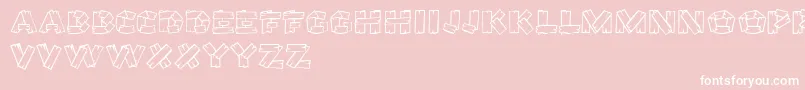 GeTreeHouse Font – White Fonts on Pink Background