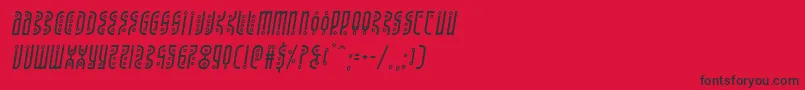 Undergroundroseital Font – Black Fonts on Red Background