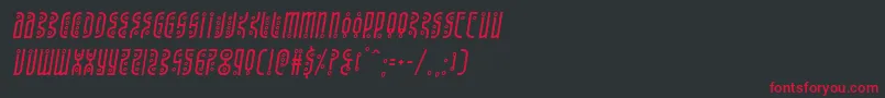 Undergroundroseital Font – Red Fonts on Black Background