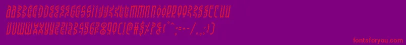 Undergroundroseital Font – Red Fonts on Purple Background