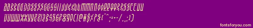 Undergroundroseital Font – Yellow Fonts on Purple Background