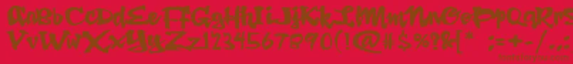 Подробнее о шрифте DingRooster Шрифт DingRooster – коричневые шрифты на красном фоне