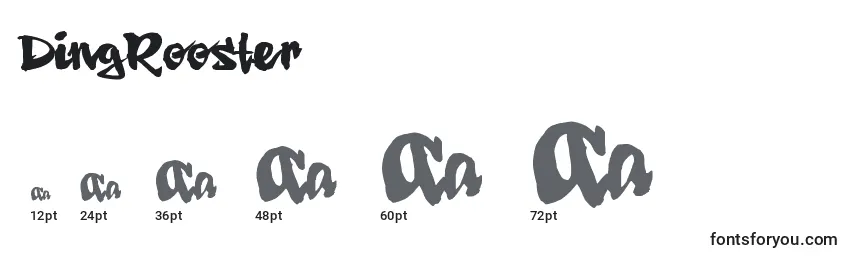 DingRooster Font Sizes