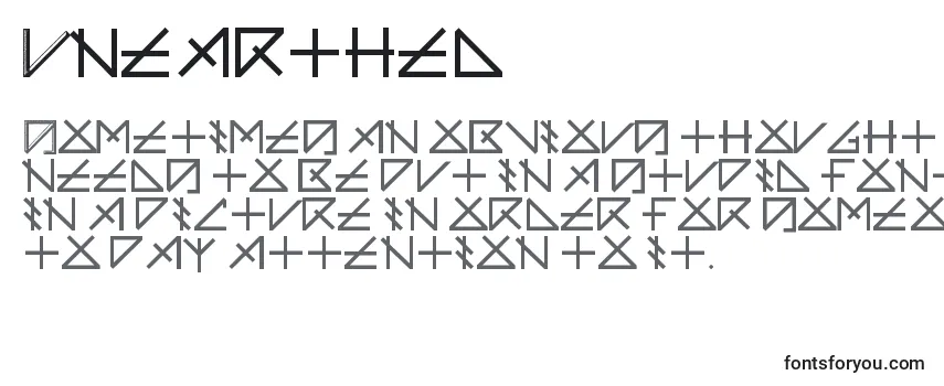 Unearthed Font