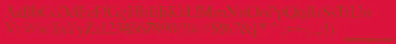 Beryliumgaunt Font – Brown Fonts on Red Background
