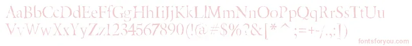 Beryliumgaunt Font – Pink Fonts on White Background