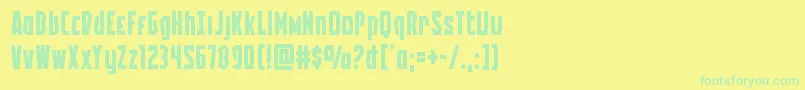 Lisätietoja Battleworldexpand-fontista Battleworldexpand-fontti – vihreät fontit keltaisella taustalla