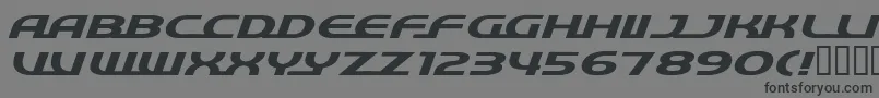 フォントQuick ffy – 黒い文字の灰色の背景